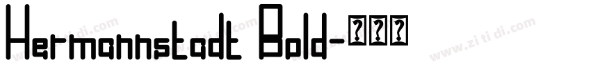 Hermannstadt Bold字体转换